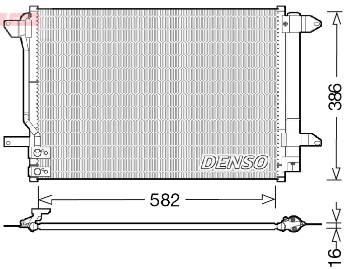 DCN32027: Конденсор кондиционера Denso DCN32027 купить