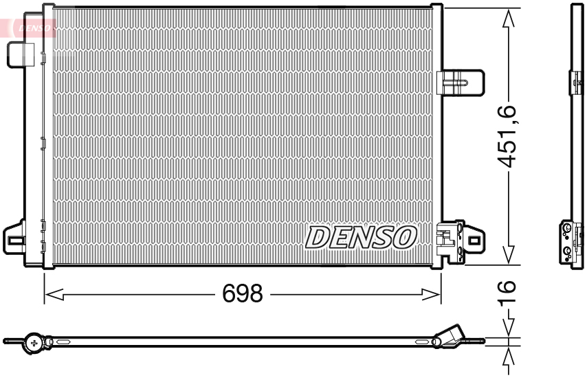 DCN32028: Конденсор кондиционера Denso DCN32028 купить