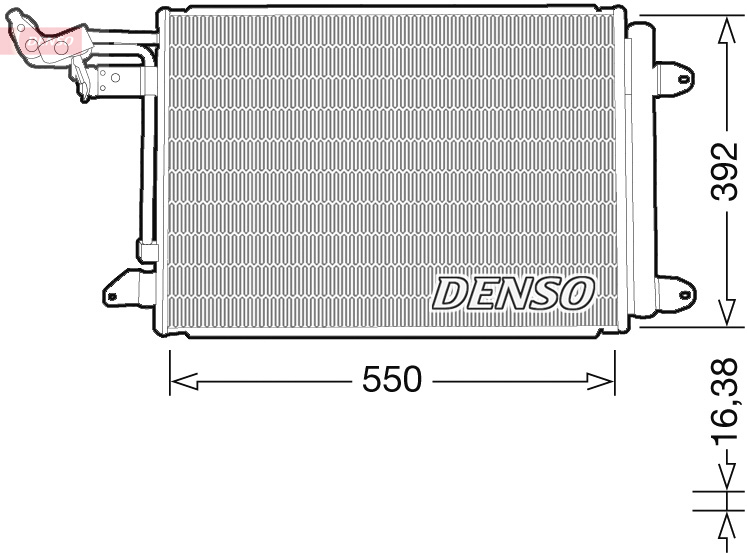 DCN32032: Конденсор кондиционера Denso DCN32032 купить