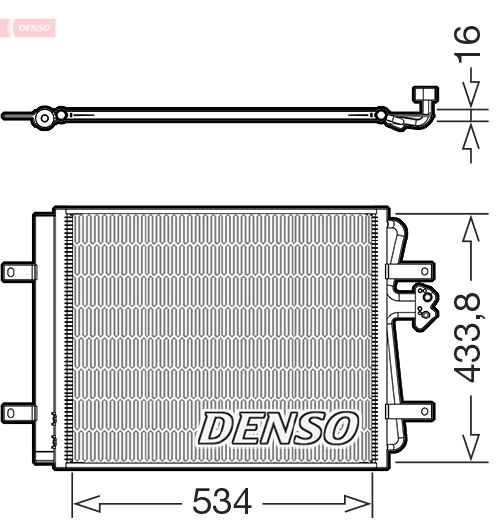DCN32034: Конденсор кондиционера Denso DCN32034 купить