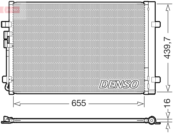 DCN32036: Конденсор кондиционера Denso DCN32036 купить