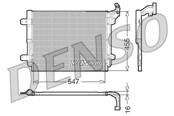 DCN32062: Конденсор кондиционера Denso DCN32062 купить