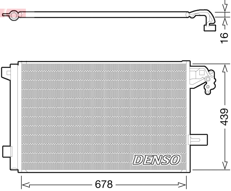 DCN32063: Конденсор кондиционера Denso DCN32063 купить