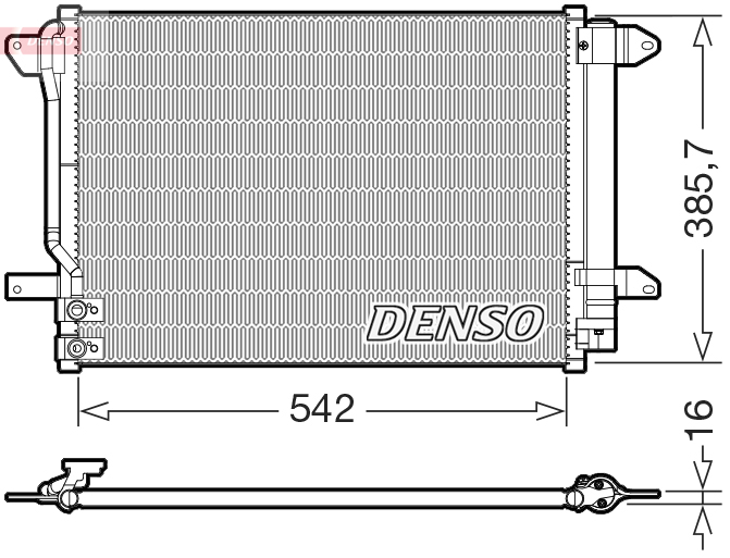 DCN32072: Конденсор кондиционера Denso DCN32072 купить