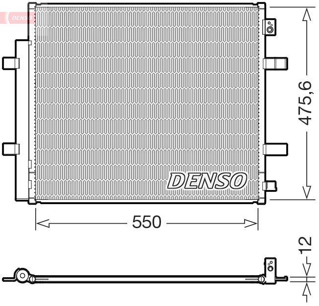 DCN32073: Конденсор кондиционера Denso DCN32073 купить