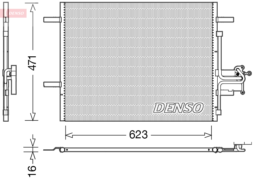 DCN33010: Конденсор кондиционера Denso DCN33010 купить