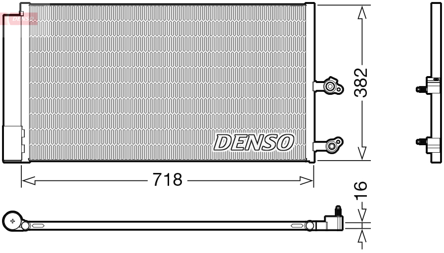 DCN33014: Конденсор кондиционера Denso DCN33014 купить