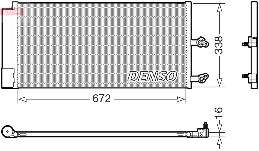 DCN33018: Конденсор кондиционера Denso DCN33018 купить