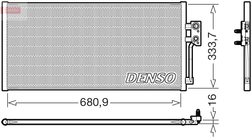 DCN33019: Конденсор кондиционера Denso DCN33019 купить