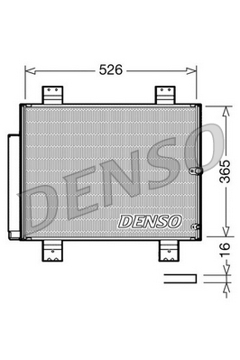 DCN35002: Конденсор кондиционера Denso DCN35002 купить