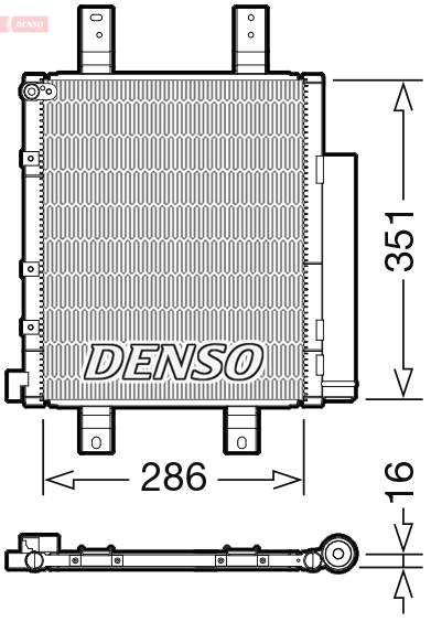 DCN35005: Конденсор кондиционера Denso DCN35005 купить