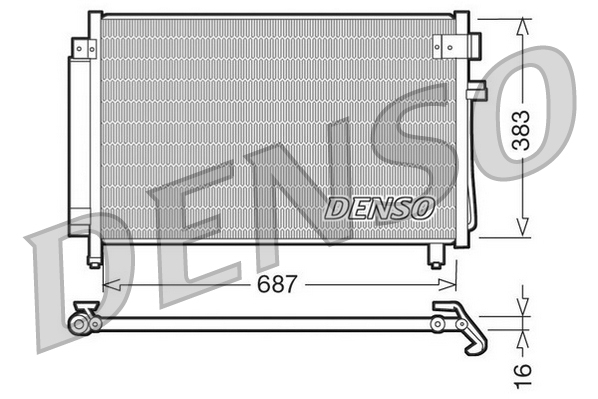 DCN36002: Конденсор кондиционера Denso DCN36002 купить
