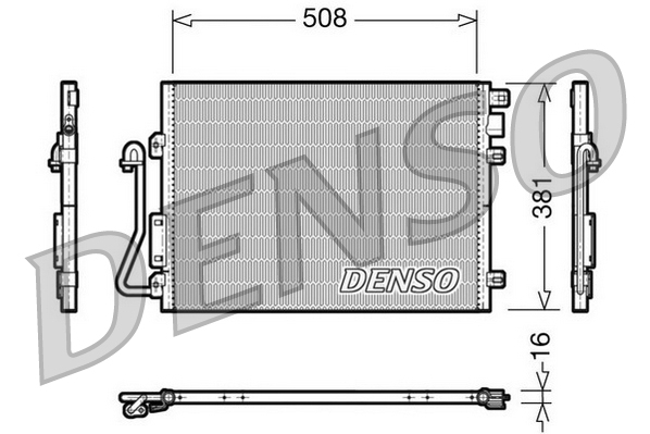 DCN37001: Конденсор кондиционера Denso DCN37001 купить