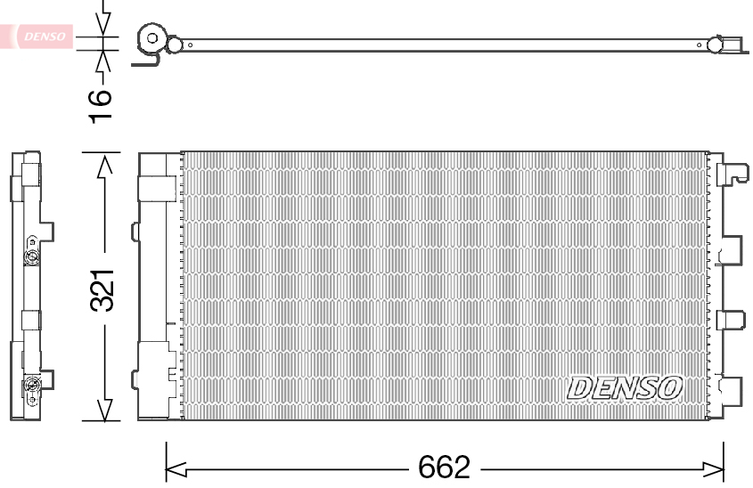 DCN37002: Конденсор кондиционера Denso DCN37002 купить