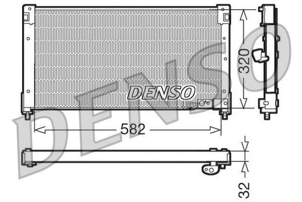 DCN40001: Конденсор кондиционера Denso DCN40001 купить