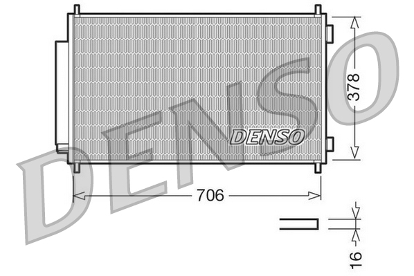 DCN40002: Конденсор кондиционера Denso DCN40002 купить