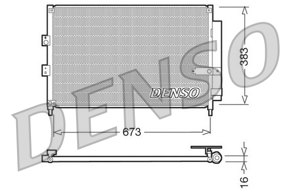 DCN40003: Конденсор кондиционера Denso DCN40003 купить