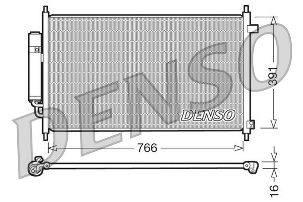 DCN40004: Конденсор кондиционера Denso DCN40004 купить