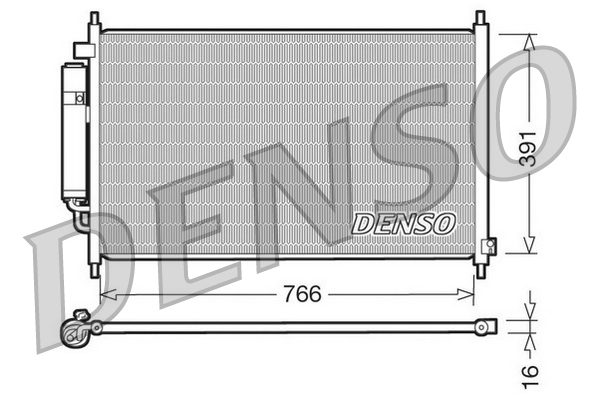 DCN40005: Конденсор кондиционера Denso DCN40005 купить