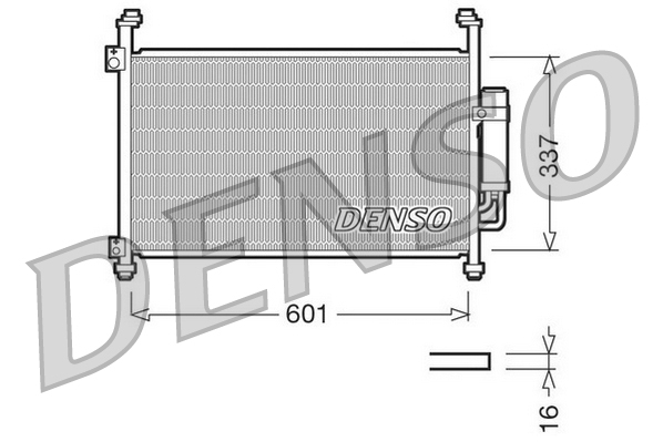 DCN40007: Конденсор кондиционера Denso DCN40007 купить