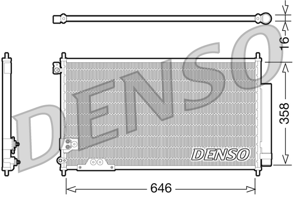 DCN40009: Конденсор кондиционера Denso DCN40009 купить