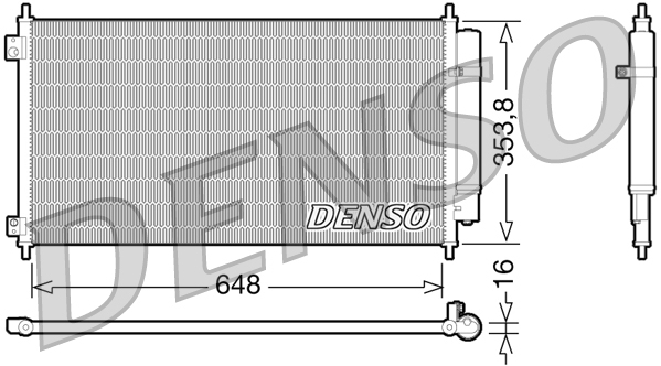 DCN40010: Конденсор кондиционера Denso DCN40010 купить