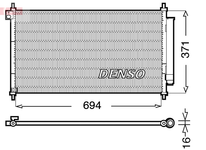 DCN40012: Конденсор кондиционера Denso DCN40012 купить