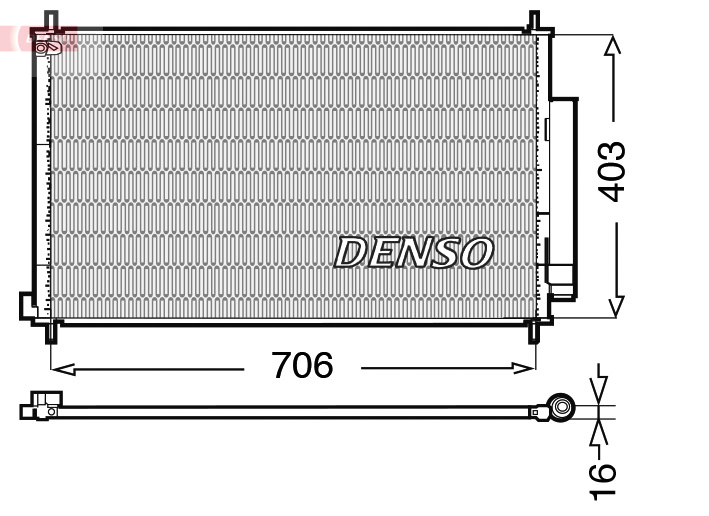 DCN40013: Конденсор кондиционера Denso DCN40013 купить