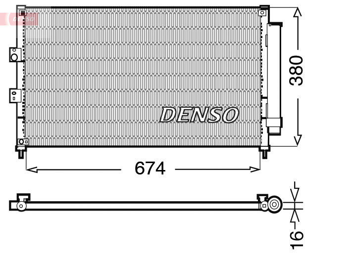 DCN40014: Конденсор кондиционера Denso DCN40014 купить