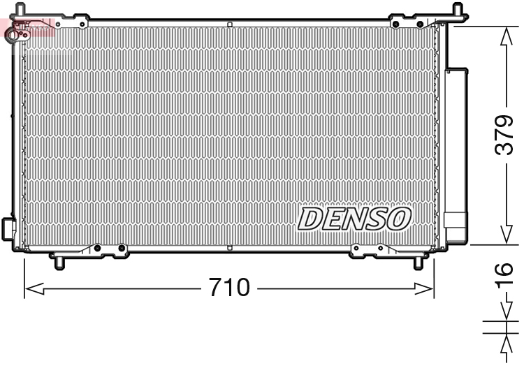 DCN40015: Конденсор кондиционера Denso DCN40015 купить