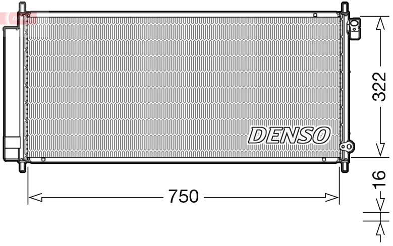 DCN40017: Конденсор кондиционера Denso DCN40017 купить