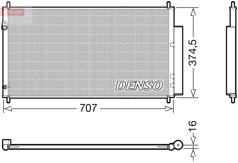 DCN40025: Конденсор кондиционера Denso DCN40025 купить