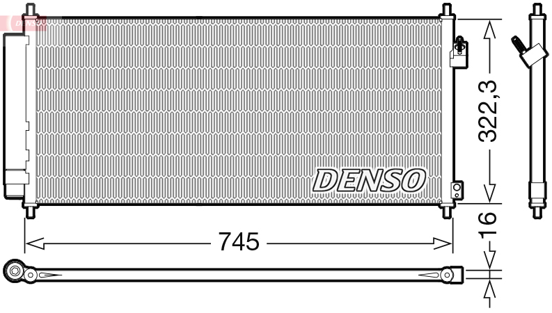 DCN40026: Конденсор кондиционера Denso DCN40026 купить