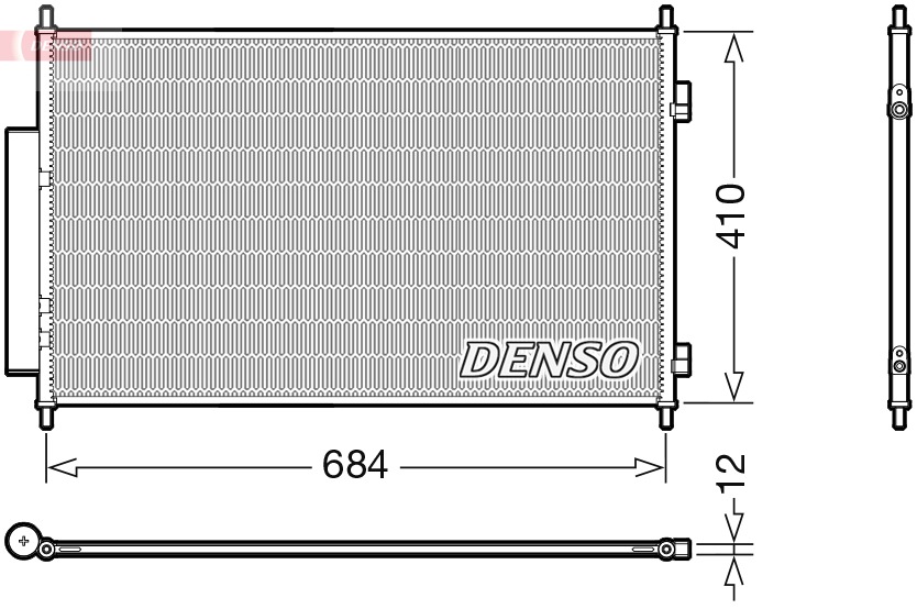 DCN40027: Конденсор кондиционера Denso DCN40027 купить