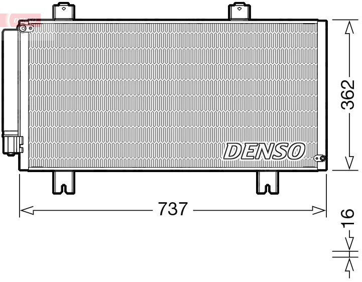 DCN40029: Конденсор кондиционера Denso DCN40029 купить