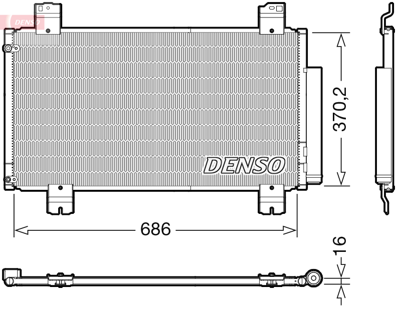 DCN40033: Конденсор кондиционера Denso DCN40033 купить