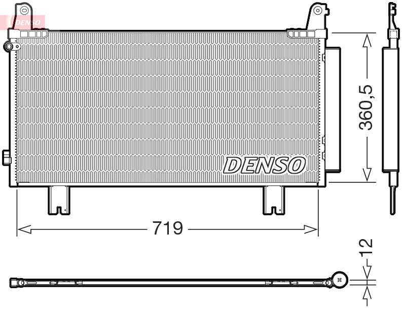 DCN40035: Конденсор кондиционера Denso DCN40035 купить
