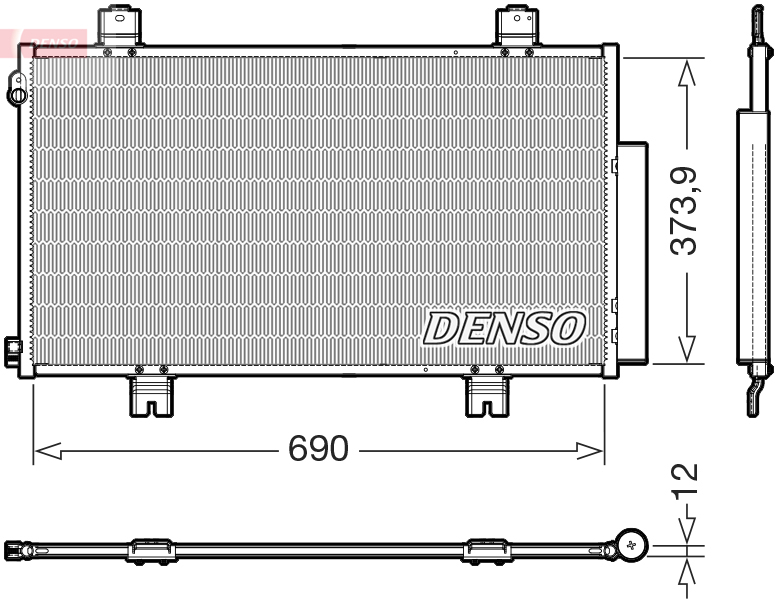 DCN40036: Конденсор кондиционера Denso DCN40036 купить