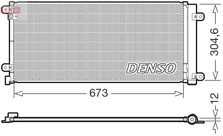 DCN40037: Конденсор кондиционера Denso DCN40037 купить