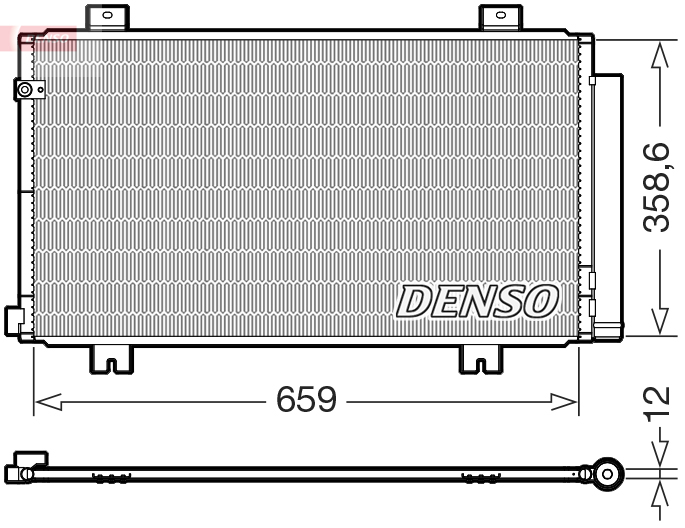 DCN40038: Конденсор кондиционера Denso DCN40038 купить
