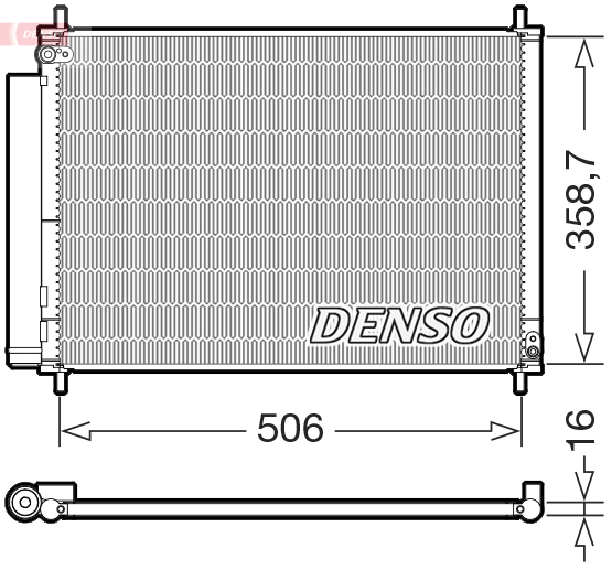 DCN40040: Конденсор кондиционера Denso DCN40040 купить