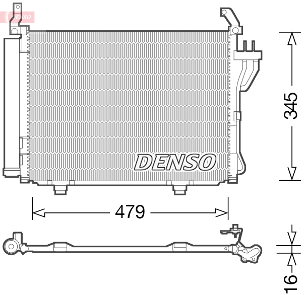 DCN41002: Конденсор кондиционера Denso DCN41002 купить