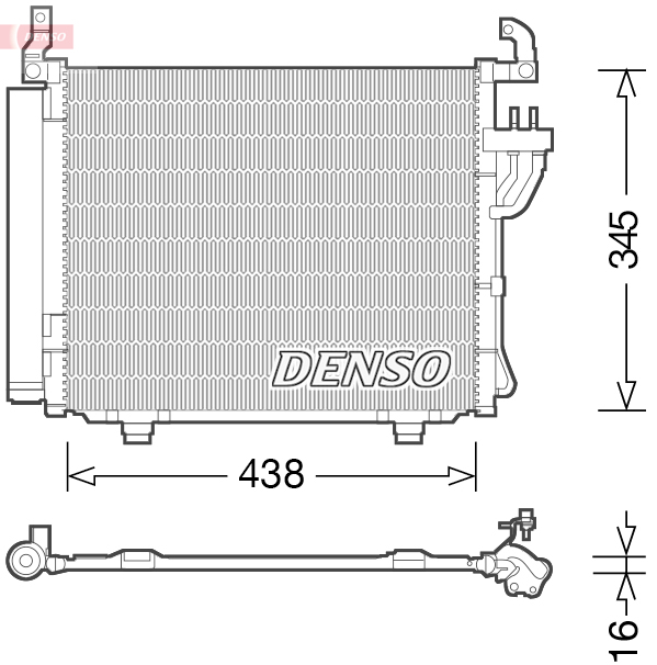 DCN41003: Конденсор кондиционера Denso DCN41003 купить