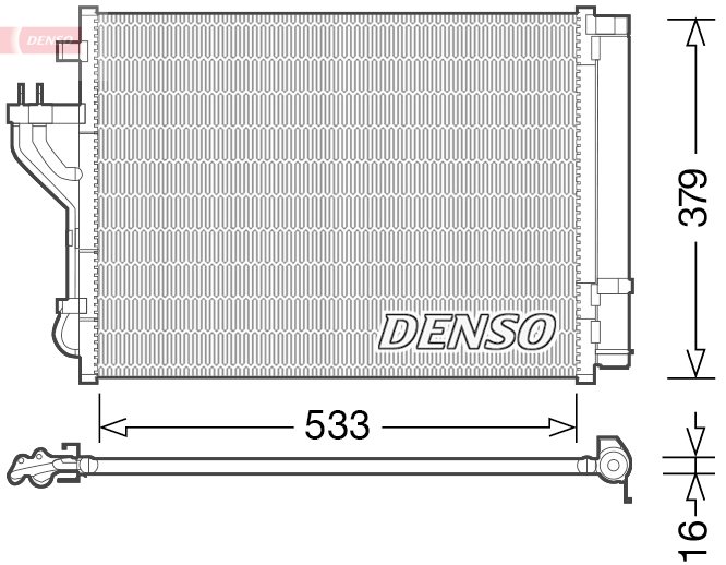 DCN41004: Конденсор кондиционера Denso DCN41004 купить