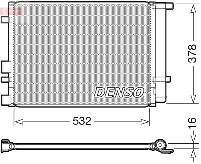 DCN41005: Конденсор кондиционера Denso DCN41005 купить