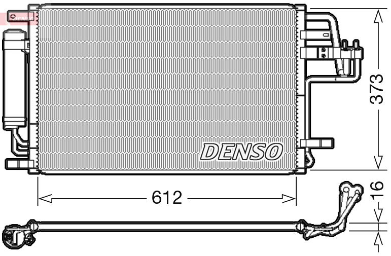 DCN41007: Конденсор кондиционера Denso DCN41007 купить