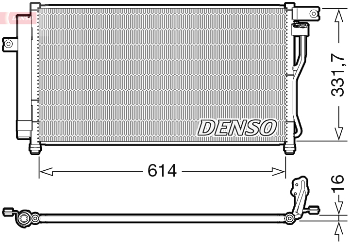 DCN41009: Конденсор кондиционера Denso DCN41009 купить