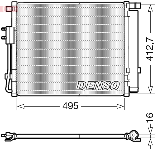 DCN41012: Конденсор кондиционера Denso DCN41012 купить
