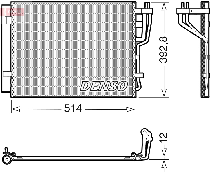 DCN41014: Конденсор кондиционера Denso DCN41014 купить
