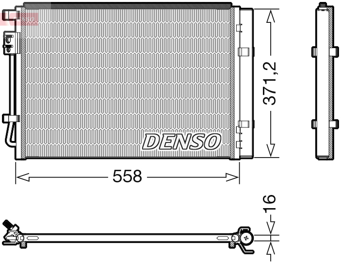 DCN41015: Конденсор кондиционера Denso DCN41015 купить